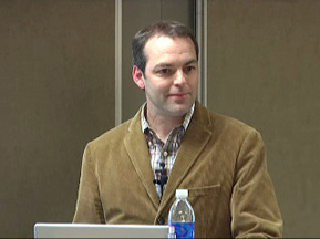 Dr. Horner delivering his SCI Forum talk.